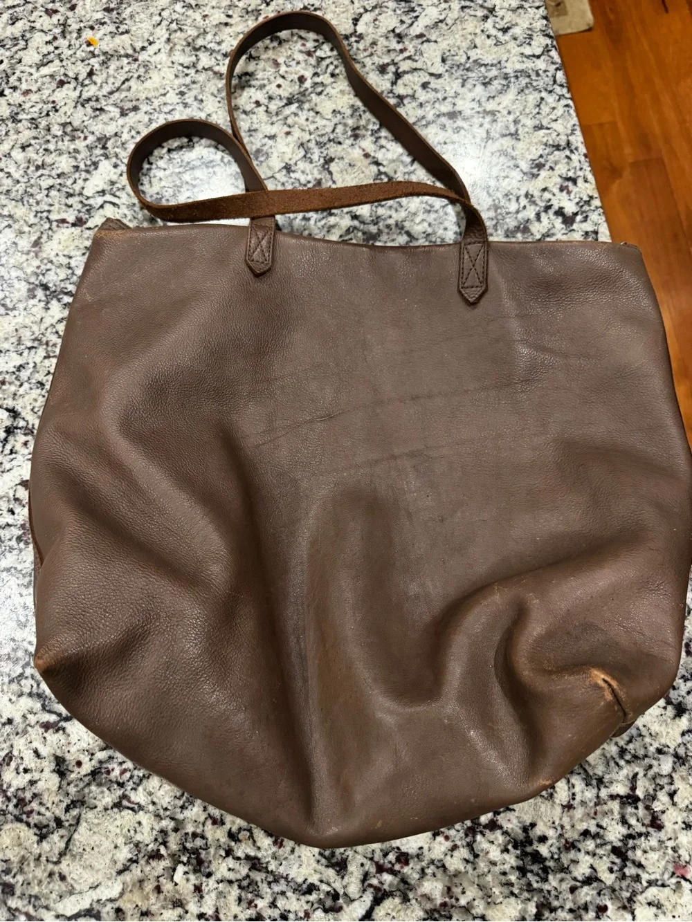 Madewell Leather The Transport Large Bag Satchel Castle Rock